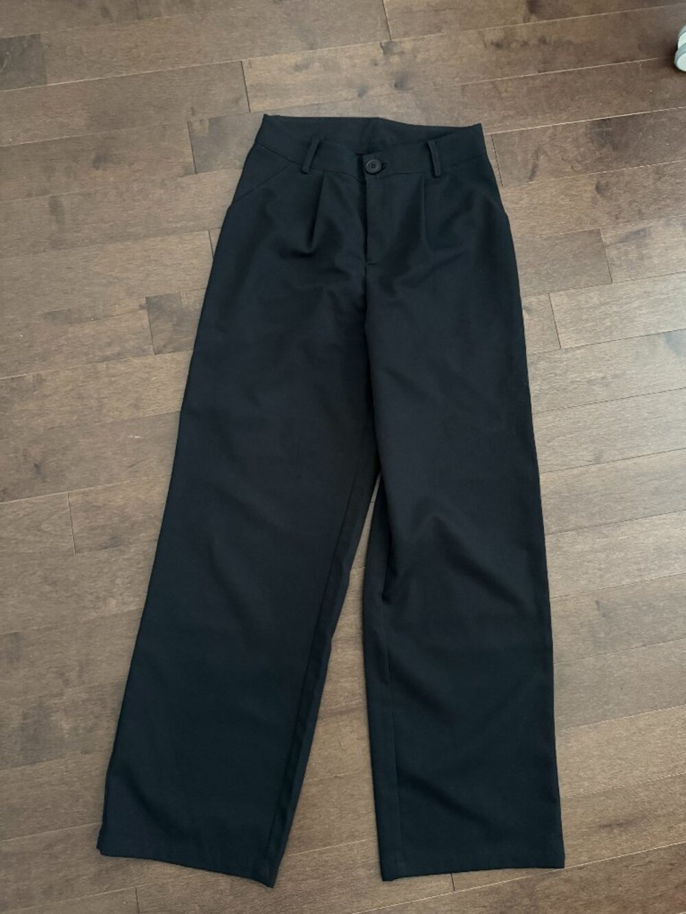 Dazy Black Tailored Trousers High-Waisted Straight Leg Size S